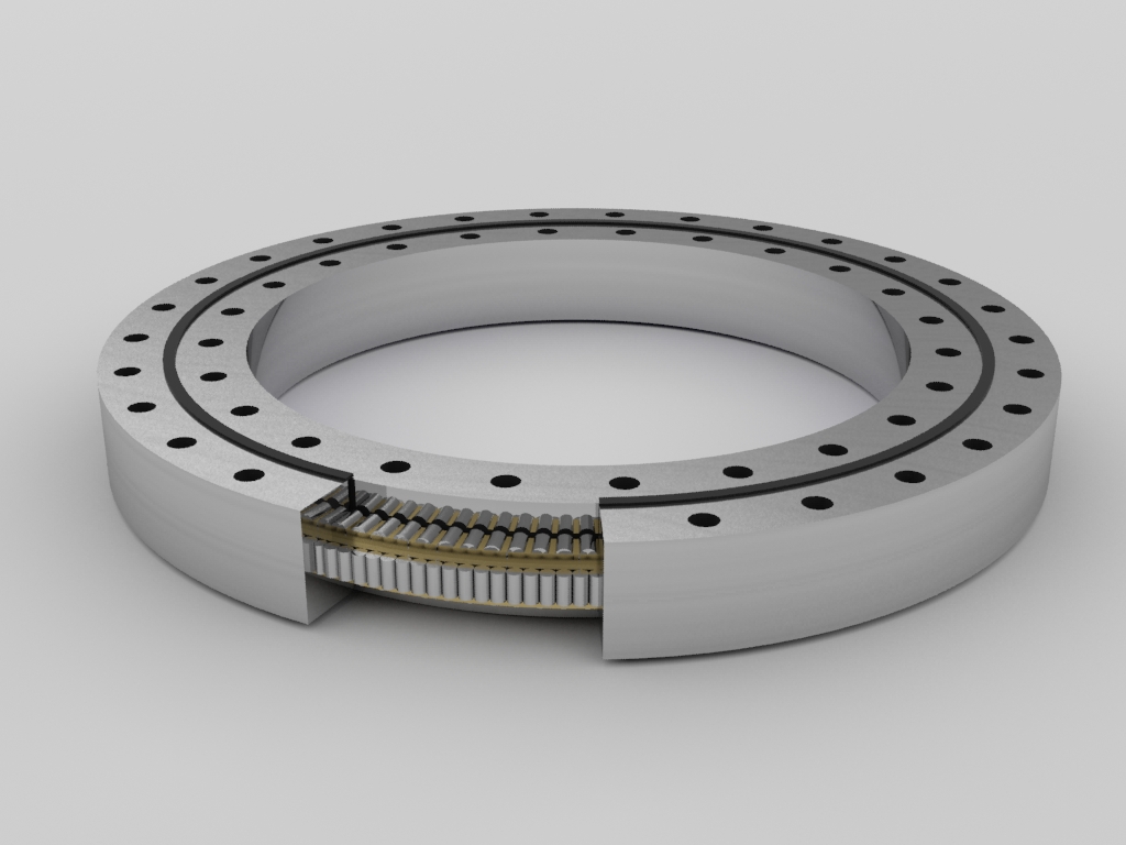 Roller/ball combination slewing bearings